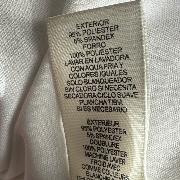 Eliza J Tile Print Dress Shift Black White Pink Stripe Size 10 EJ8M7814 Stretch - Picture 12 of 16